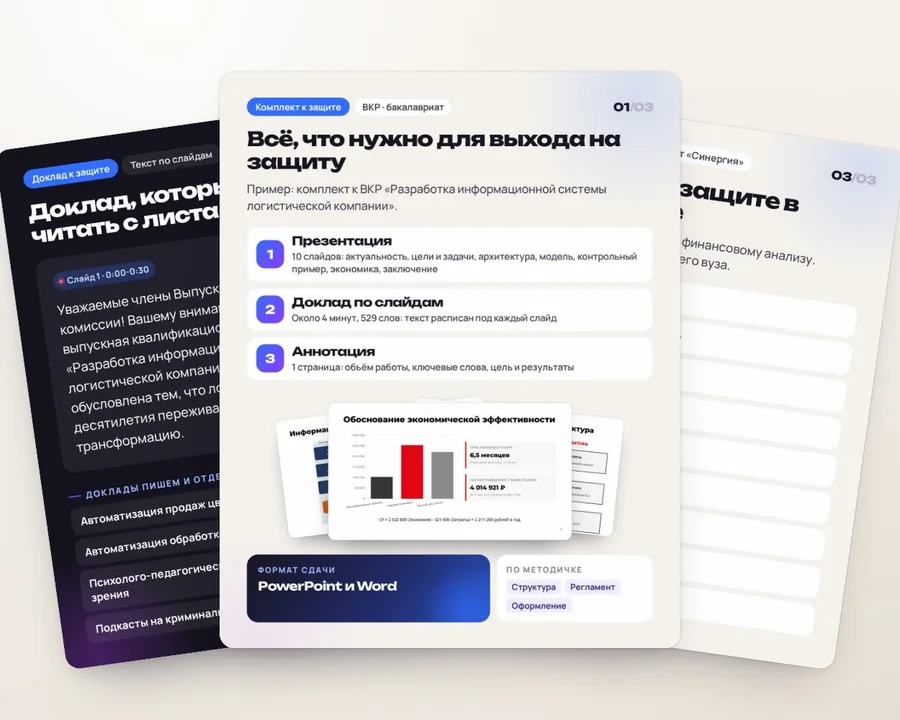 Комплект к защите под ключ